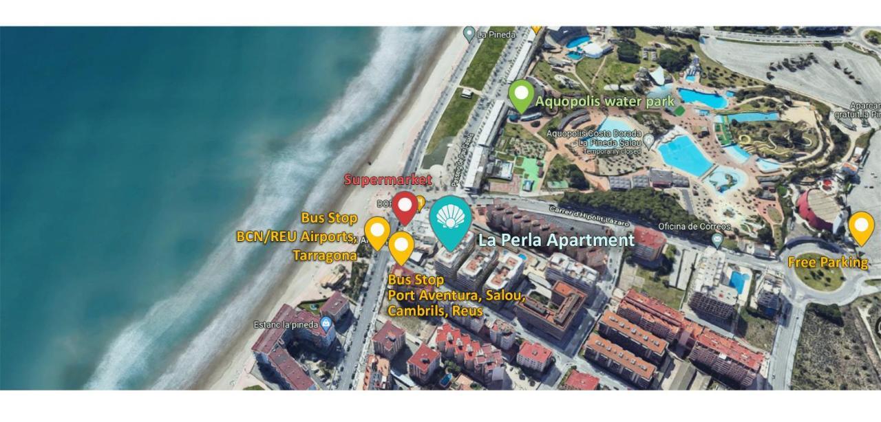 La Perla Apartment, Paradis Park, La Pineda - Atico 1ª Linea - Solarium - Wifi - Piscina Eksteriør bilde
